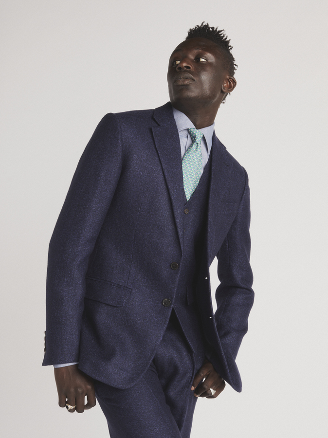 Ambitious Beggars Man In A Suit 7インチ Indigo Wool Linen - Beggars Run